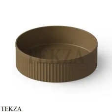 Dea Design Washbasins Раковина настольная D40 Solid Surface DD9802 400 1, Dark Camel №1