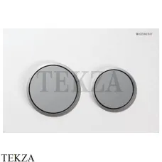 Geberit Omega20 Клавиша смыва для Omega 12 см 115.085.KL.1, белый/хром матовый/хром матовый