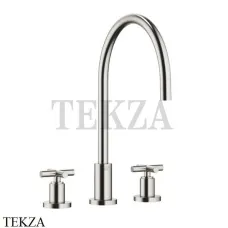 Dornbracht TARA Смеситель для кухни на 3 отверстия 20816892-06, платина матовая