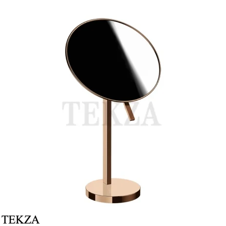 Gessi Pelle Tresse Зеркало косметическое поворотное х2, без подсветки 74573-030, Copper PVD