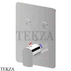 Newform HAKA Термостат для душа, 2 потока, Select, внешняя часть 70436E.21.018, хром глянец