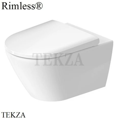 Duravit D-Neo Унитаз подвесной, чаша без ободка 2577092600, белый матовый