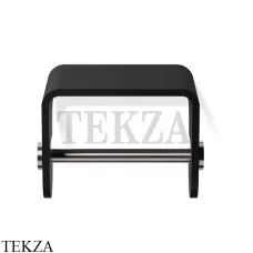 Decor Walther Stone Black TPH4 Держатель туалетной бумаги с крышкой 0974565, черный матовый-stainless steel