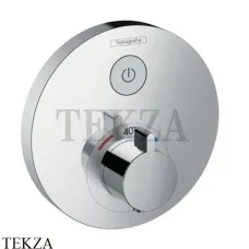 Hansgrohe ShowerSelect S Термостат для душа, 1 выход, внешняя часть 15744000, хром глянец Hansgrohe ShowerSelect S Термостат для душа, 1 выход, внешняя часть 15744000, хром глянец