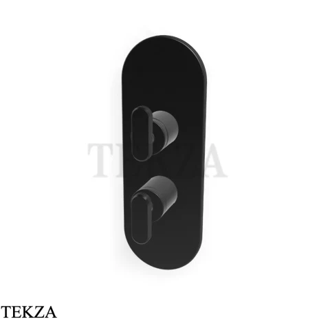 FIMA Carlo Frattini Park Line Смеситель для душа 2-3 потока, внешняя часть F1309X6CS, brushed black chrome