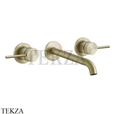 Gessi 316 CESELLO Смеситель для раковины излив длинный, внешняя часть 54494-727, Brushed Brass