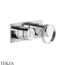Gessi ANELLO Смеситель для душа с переключателем 2 потока 63379-031, хром глянец Gessi ANELLO Смеситель для душа с переключателем 2 потока 63379-031, хром глянец