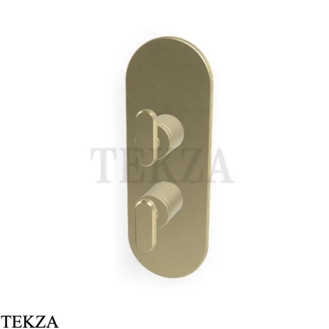FIMA Carlo Frattini Park Line Смеситель для душа 2-3 потока, внешняя часть F1309X6HS, Brushed Champagne