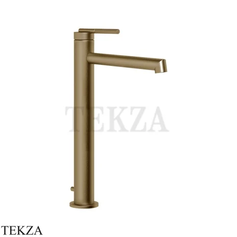 Gessi INGRANAGGIO Смеситель для раковины, длинный, с донным клапаном 63505-791, Deep Bronze Br. PVD