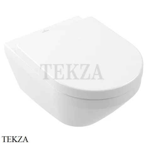 Villeroy & Boch Architectura Унитаз подвесной (комплект) без ободка смыв Tornado 4694CL01, сиденье микролифт, белый глянец