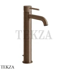 Gessi 316 TRAME Смеситель для раковины, с донным клапаном 54304-708, Copper Brushed