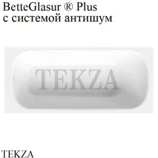 BETTE BetteForm Встраиваемая прямоугольная ванна 2950-000 AD PLUS, сталь, антишум, BetteGlasur ® Plus, белый глянец