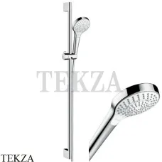 Hansgrohe Croma Select S Multi 3 jet Душевой набор 26570400, хром глянец-белый Hansgrohe Croma Select S Multi 3 jet Душевой набор 26570400, хром глянец-белый