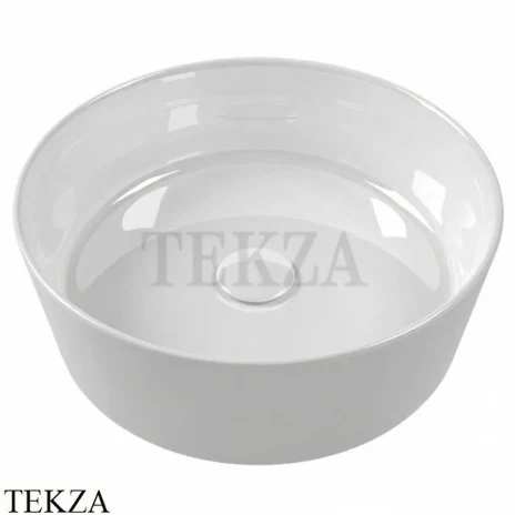 Hatria HAPPY HOUR 07:00 Slim Раковина накладная, без перелива Y1VG01, белый глянец