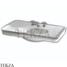 Hatria DOLCEVITA Раковина подвесная 100х55, с переливом Y0F001, белый глянец
