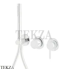 FIMA Carlo Frattini SNAP Смеситель для душа с гарнитуром, внешняя часть F3129WX8BS, белый матовый