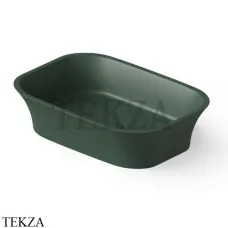 Dea Design Washbasins Раковина настольная 55х38 Solid Surface DD9030 550 11, Dark Green №11