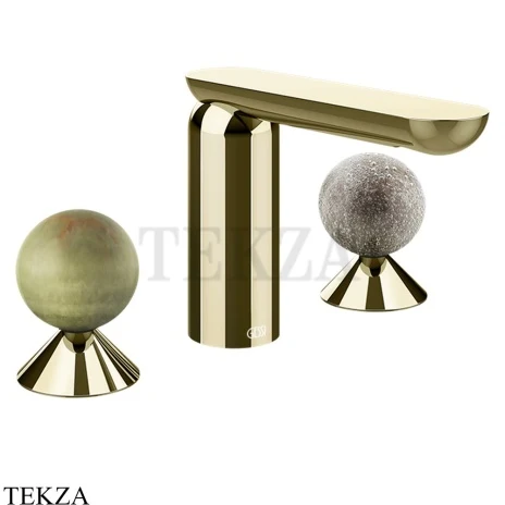 Gessi Perle Смеситель для раковины на 3 отв., без гарнитура 74565-710, шампань глянец