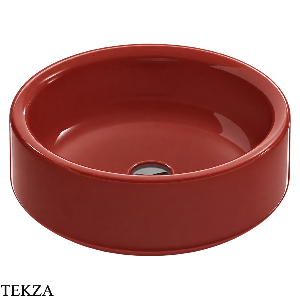 ArtCeram Won раковина накладная круглая The.Saniglaze WNL002 68 34, Paprika глянец
