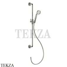 Gessi VENTI20 Штанга в комплекте с душевой лейкой, шланг 65144-149, Finox Brushed Nickel