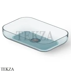 Dea Design Washbasins Раковина настольная 58х38 см Glasstech DD9103 580 R11, Dark Blue R11