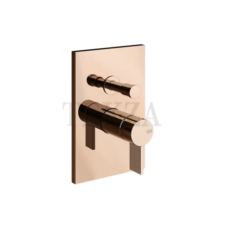 Gessi Inverso Diamantato Смеситель для душа, 2 потока, внешняя часть 73679-030, Copper PVD
