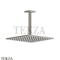 Gessi RILIEVO Потолочная душевая лейка с кронштейном 59155-149, Finox Brushed Nickel