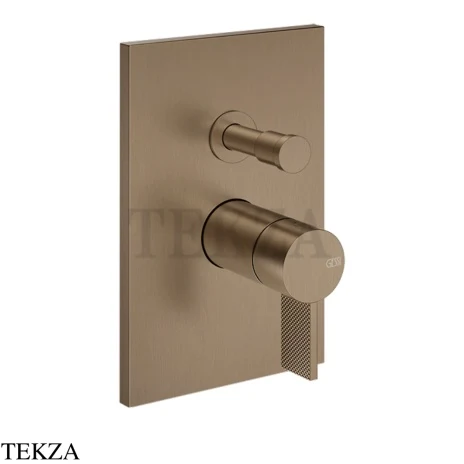 Gessi Inverso Diamantato Смеситель для душа, 2 потока, внешняя часть 73679-761, Coffee Bronze Brushed PVD