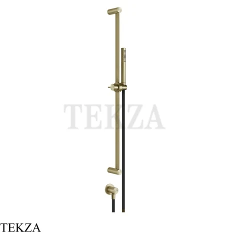 Gessi 316 SHOWER Душевой гарнитур с выводом для шланга 54045-727, Brushed Brass PVD