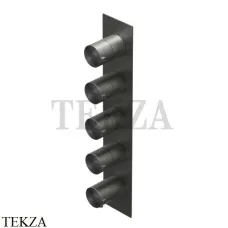 Ritmonio Dot316 Термостат для душа на 4 потока, внешняя часть PR50HJ101 IBX, Black Stainless Steel