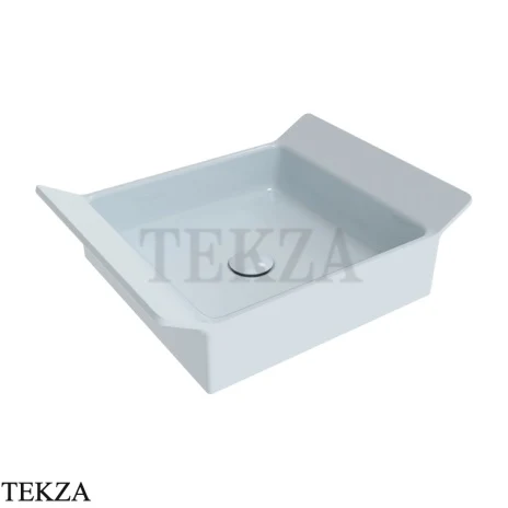 Flaminia BOX 40 раковина накладная BX40AAP, голубой Azzurro Polvere глянец