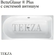 BETTE BETTEOCEAN Ванна, область ног ванны справа, перелив сзади 8856-000 PLUS, антишум, BetteGlasur ® Plus, белый глянец