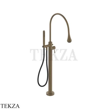Gessi Goccia Смеситель для ванны напольный, внешняя часть 33029-713, Antique Brass
