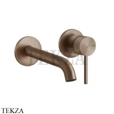 Gessi 316 TRAME Смеситель для раковины, внешняя часть, 11-14 см 54383-708, Copper Brushed