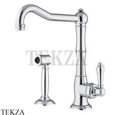 Nicolazzi Cucina Смеситель для кухни с изогнутым изливом и отдельным душем 3450WSCR75C, хром