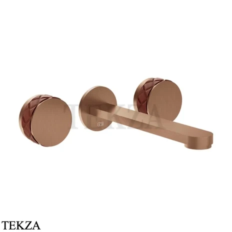 Gessi Pelle Tresse Смеситель для раковины, внешняя часть 78290-445, Red Cherry/Copper Br. PVD