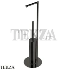 Colombo Mini Стойка напольная WC с держателем, ершик B4018.GM, графит шлифованный