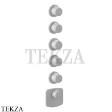 Gessi Ingranaggio-Anello Термостат для душа, 5 потоков, внешняя часть 43240-279, белый матовый