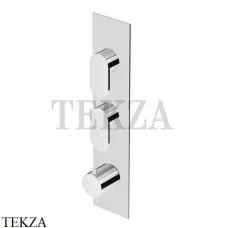 Zucchetti Octo Термостат для душа на 2 потока, внешняя часть ZOC660, хром глянец