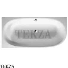 Duravit Cape Cod Ванна в левый угол, с бесшовной панелью и ножками 700362000000000, акрил, белый глянец