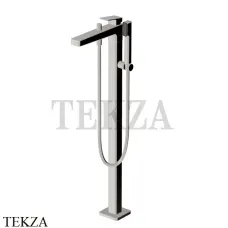 Zucchetti JINGLE Смеситель для ванны напольный, внешняя часть ZIN740.C8, nickel глянец