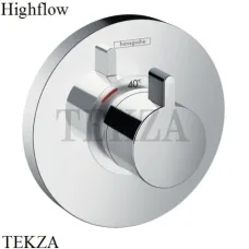 Hansgrohe ShowerSelect S Highflow Термостат для душа, внешняя часть 15741000, хром глянец Hansgrohe ShowerSelect S Highflow Термостат для душа, внешняя часть 15741000, хром глянец