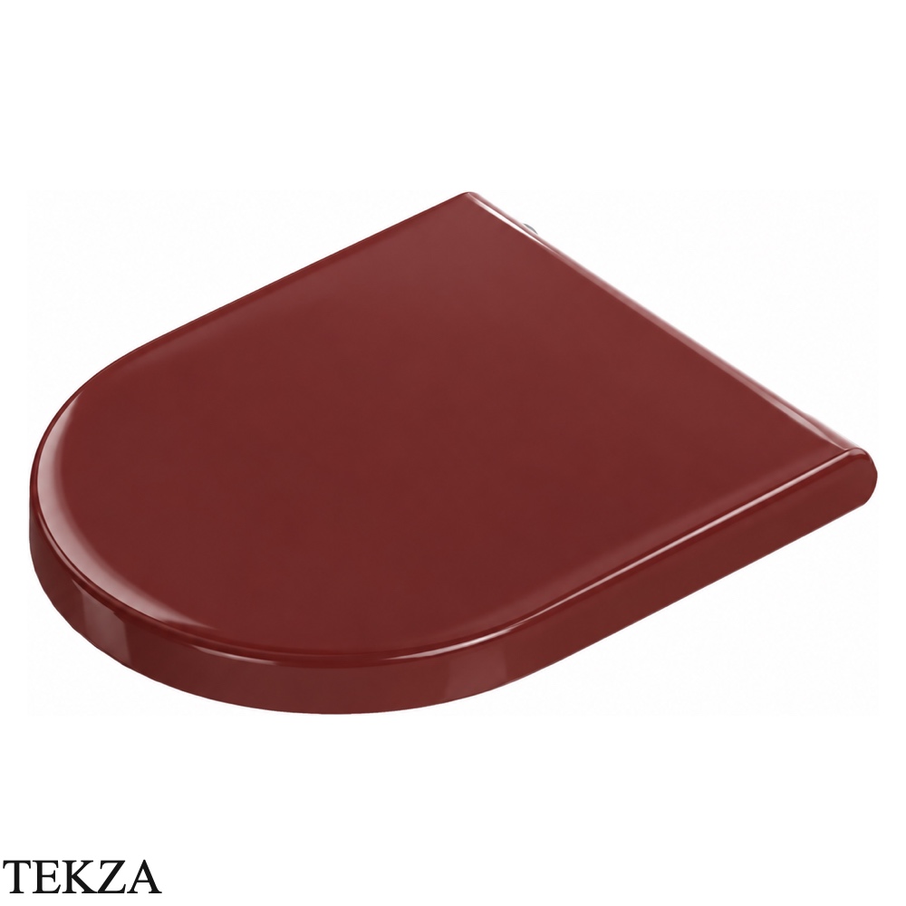 ArtCeram Solida сиденье с крышкой Flat avvolgente с микролифтом FLA018 68, Paprika глянец