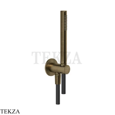 Gessi ANELLO Душевой комплект, стержневая лейка 63329-713, Antique Brass