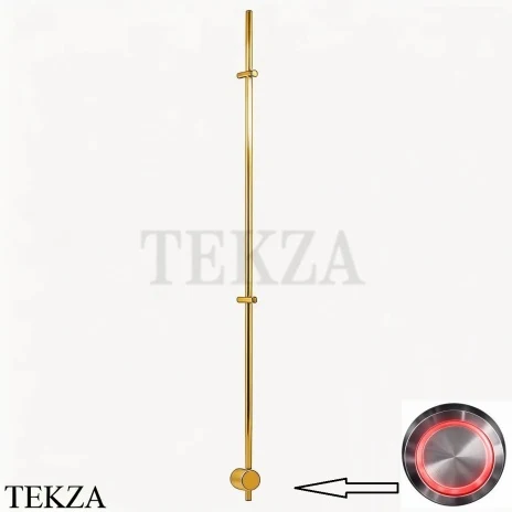 BRONER BRUNO V Электрический полотенцесушитель 170 с кнопкой, BR.007.170.0000.SS.MG, золото сатин шелк