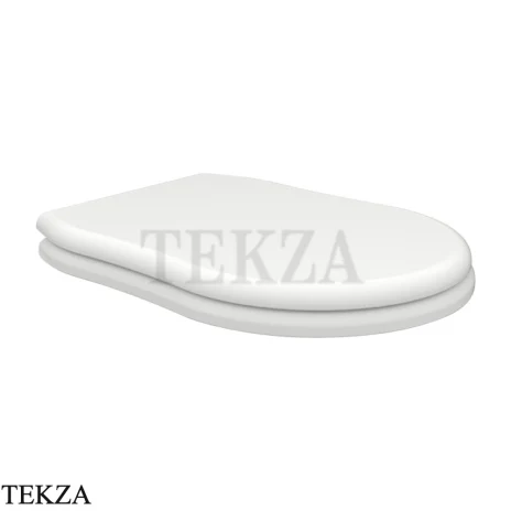 Flaminia EFI сиденье с крышкой, петли хром 35×46 см, белый Latte матовый