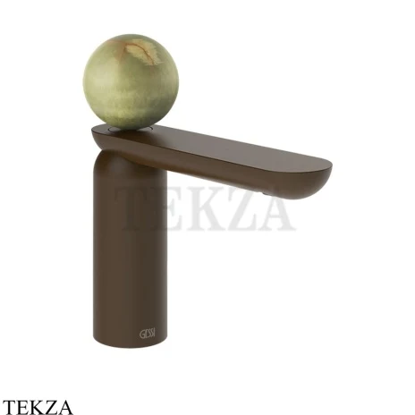 Gessi Perle Смеситель для раковины, с донным клапаном 74551-845, бронза Dark Brush