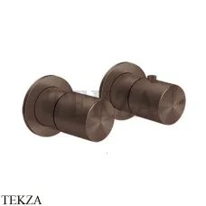 Gessi Habito UNITO Термостат для душа на 2 потока, внешняя часть 70034-845, Dark Bronze