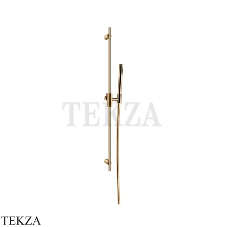 Gessi Habito CESELLO Штанга в комплекте с душевой лейкой и шлангом 70445-735, Warm Bronze PVD