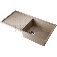 Omoikiri Tedori 100 Кухонная мойка Tetogranit прямоугольная с крылом 4993918 бежевый
